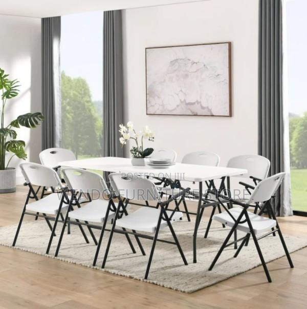 Office Table : Home Source 6ft Folding Trestle Table - thumbnail 5