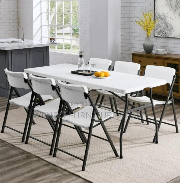Office Table : Home Source 6ft Folding Trestle Table - thumbnail 8
