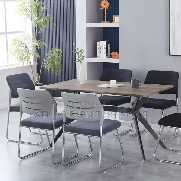 Office Chair : Black Armless Visitor Office Chair