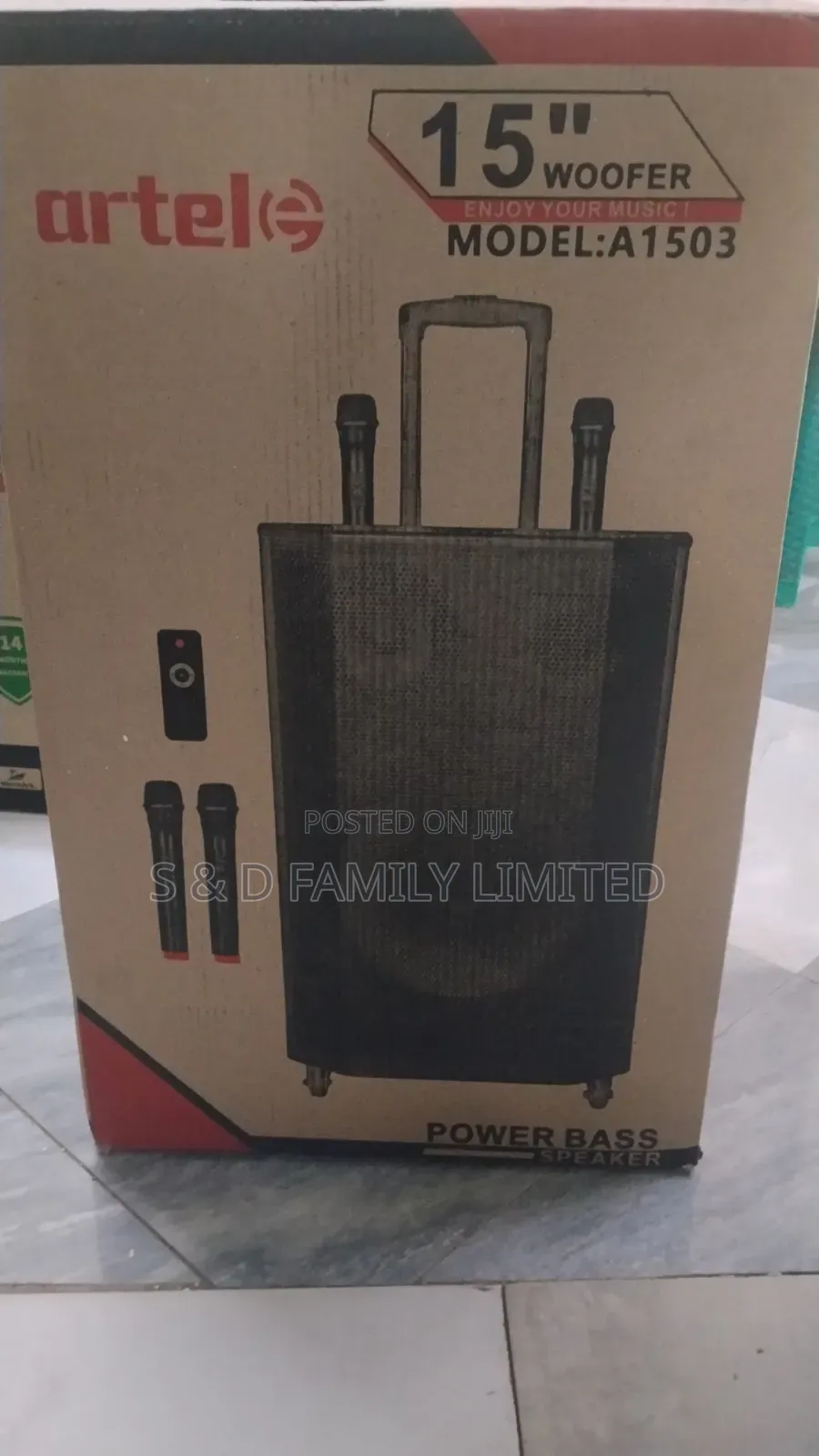 Artel 15 Inch Rechargeable Portable Speaker