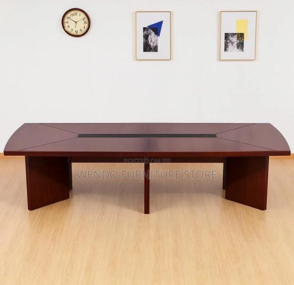 Office Table : 2.4large Boardroom Table Featuring-Rich Mahogany Finish - thumbnail 2