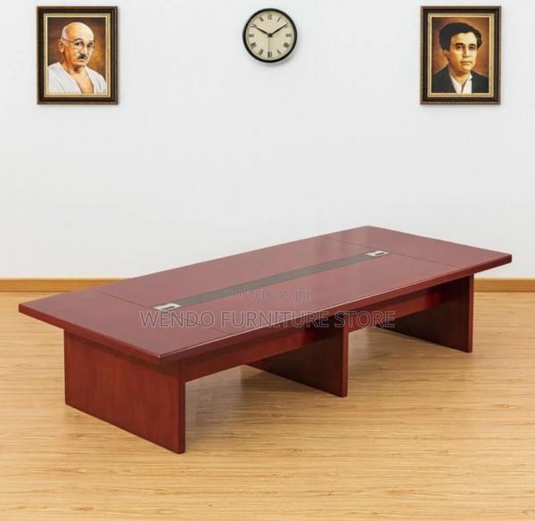 Office Table : 2.4large Boardroom Table Featuring-Rich Mahogany Finish - thumbnail 5