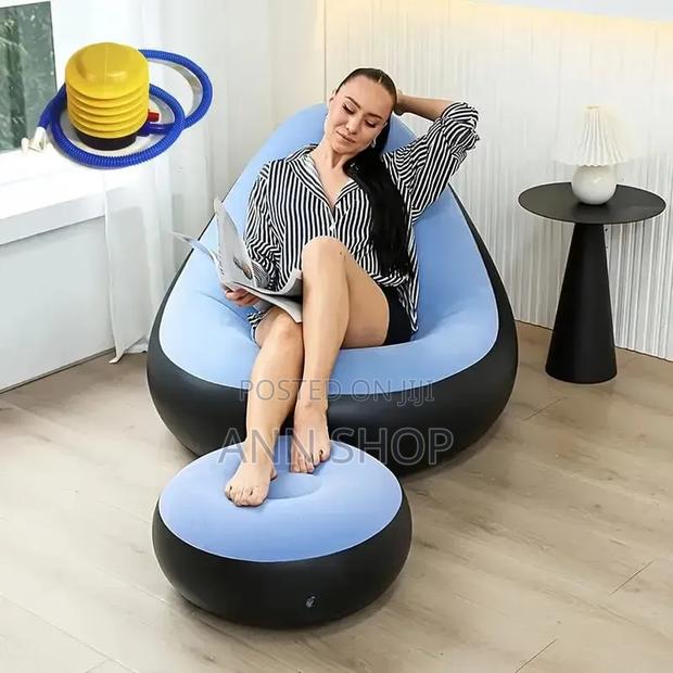 Inflatable Sofa Seat With Feet Stool