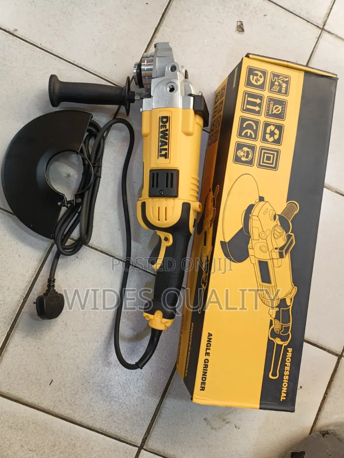 Dewalt 9-Inch Professional Angle Grinder.