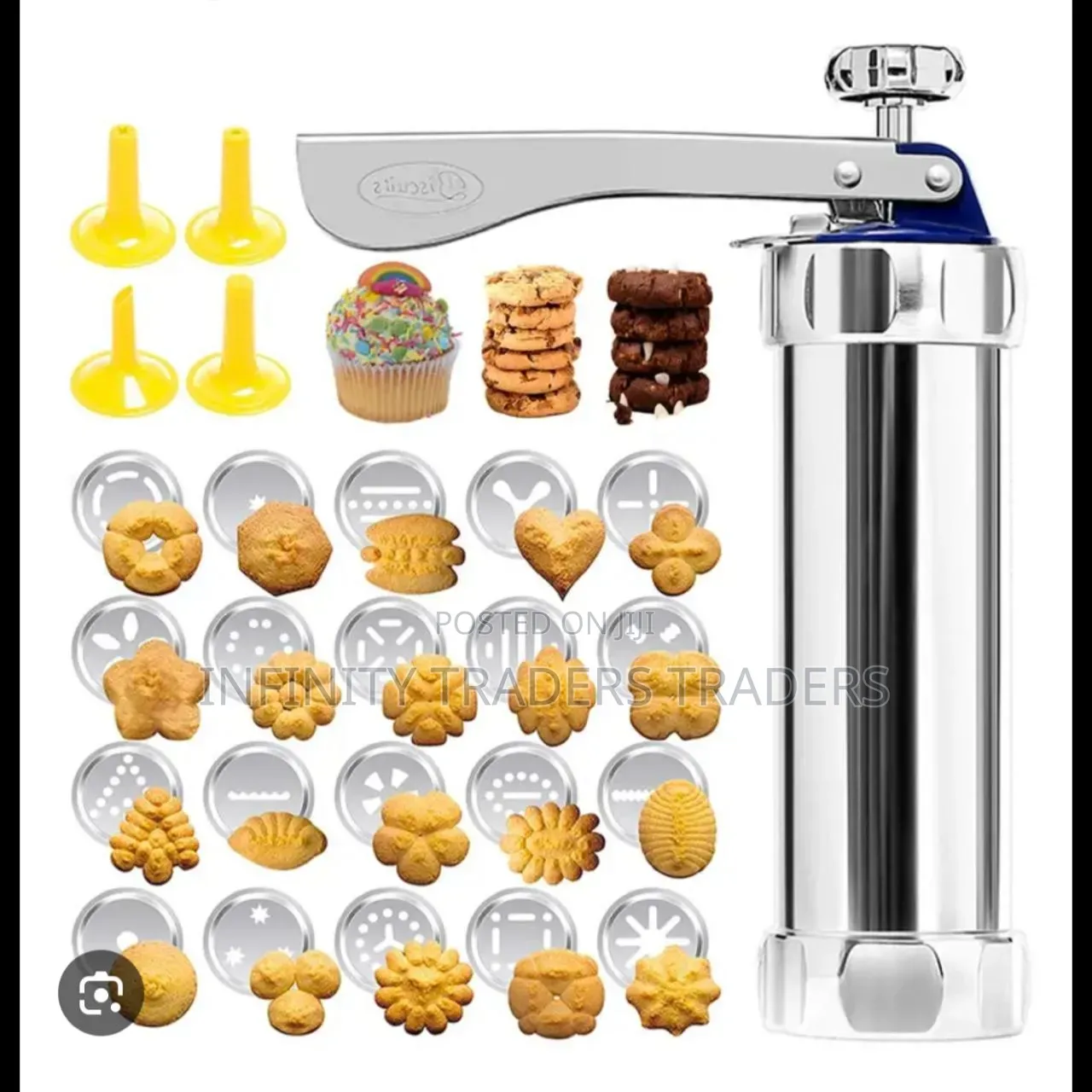 Stainless Steel Cookie Press or Biscuit Maker Machine