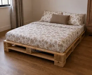 4×6 Wooden Pallet Bed – Affordable, Strong Space-saving.Kjk