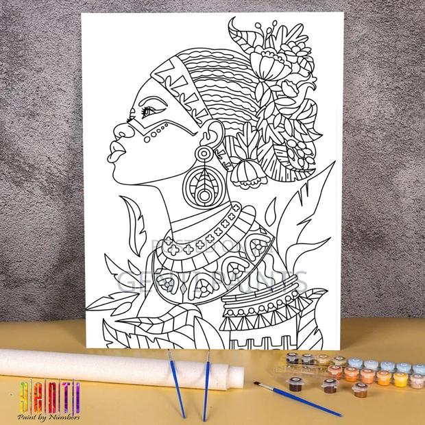 Pre Drawn Canvas 40x30 Paint by Numbers - thumbnail 4