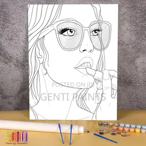 Pre Drawn Canvas 40x30 Paint by Numbers