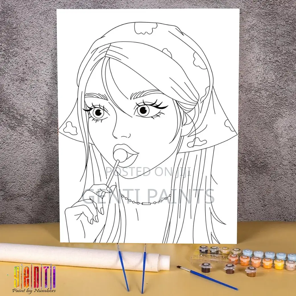 Pre Drawn Canvas 40x30 Paint by Numbers