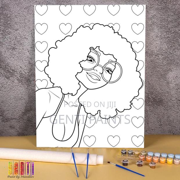 True Love - Pre Drawn Canvas 40x30 With Acrylic Colors and Brushes - thumbnail 8