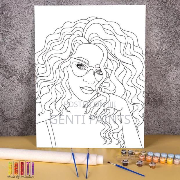 True Love - Pre Drawn Canvas 40x30 With Acrylic Colors and Brushes - thumbnail 12
