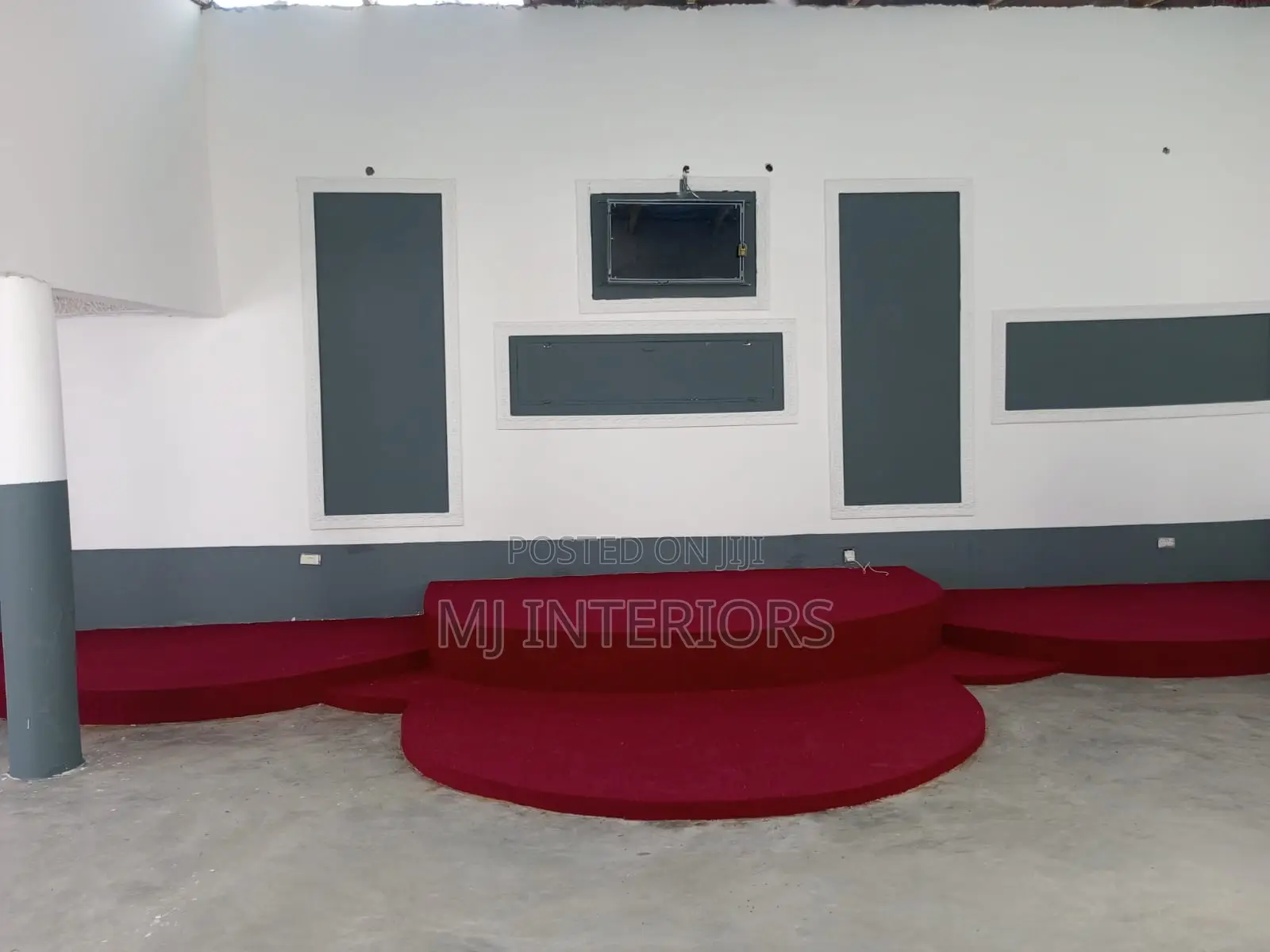 Premium Maroon Carpet for Church Sanctuary Floors