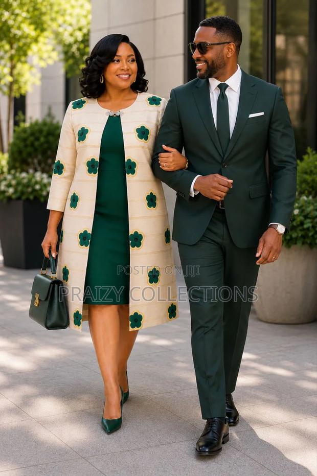 Demure 2pc Set Long Coat Dress - thumbnail 7