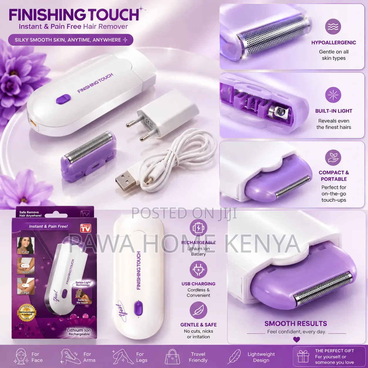 Electric Face and Body Hair Shaver