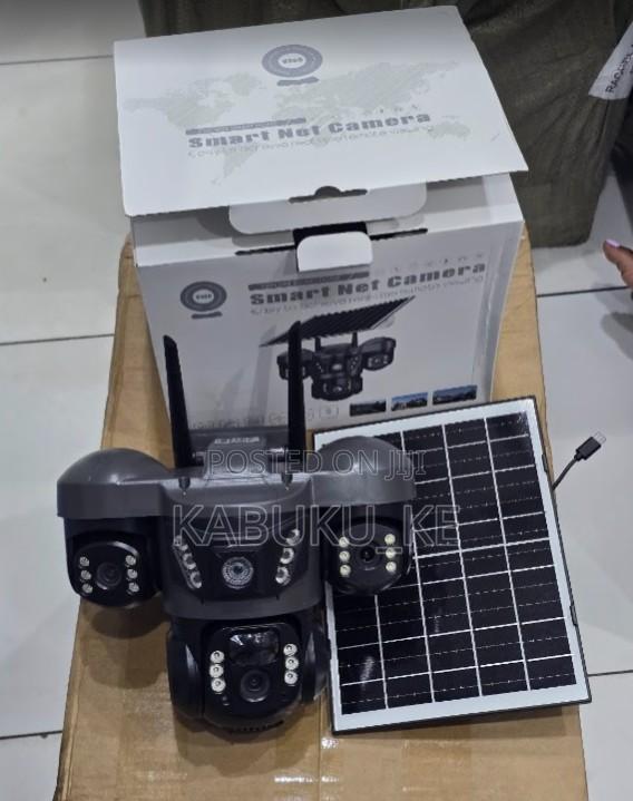 V380 Three Lens Outdoor Camera PTZ 360 Wireless 4g Two Way Audio