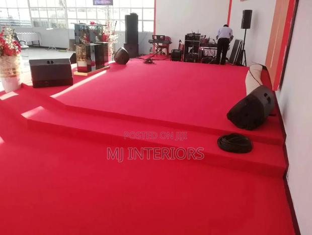Red Delta Carpet For Church Reception And Hall Areas