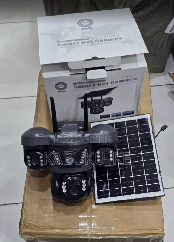 V380 3 Lens Solar Camera - 1080p Remote View