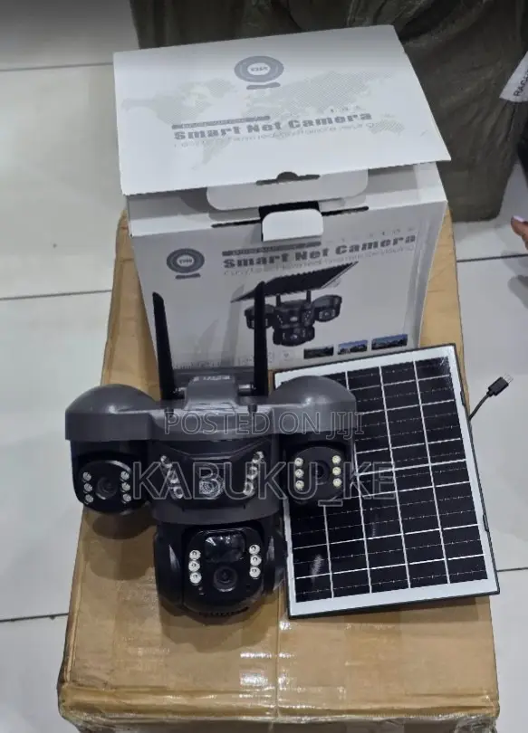 V380 3 Lens Solar Camera - 1080p Remote View