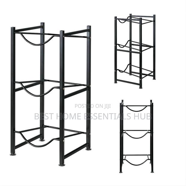 3 Tier Heavy Duty Water Bottle Holder Rack - thumbnail 2