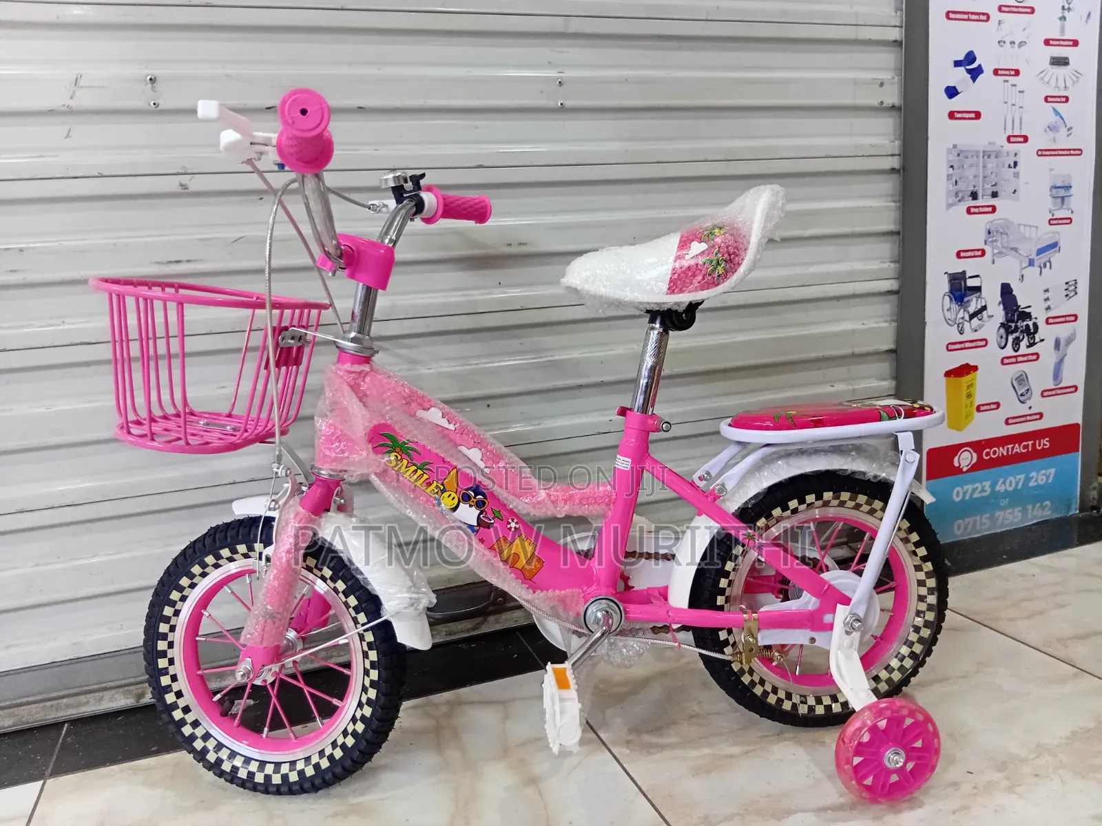 Kids Bicycle Size 12 Color Pink