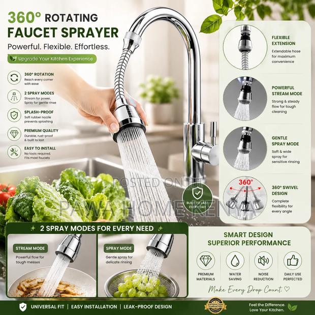 Metallic Tap Faucet Extender