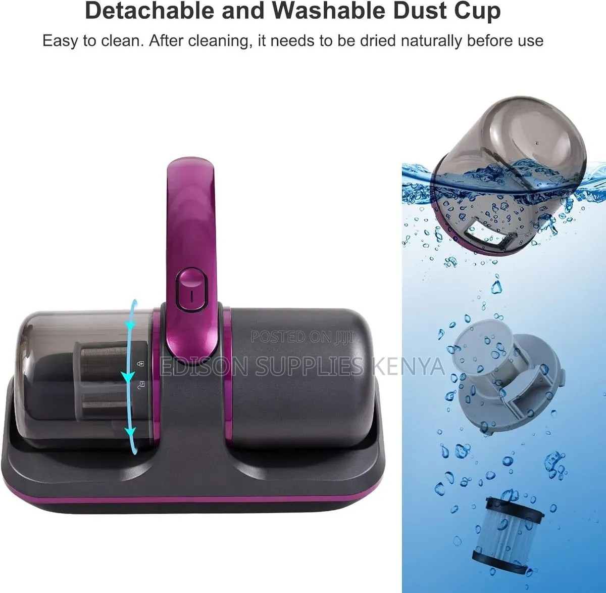Handheld Cordless Mattress Vacuum Cleaner Anti-Dust Mite Vacuum Wit Uv