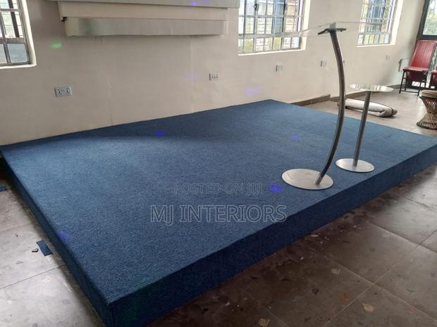 Thick Navy Blue Church Carpet for Main Altar Areas