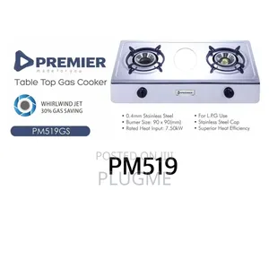 Premier Pm519gs Stainless Steel Table Top Gas Cooker