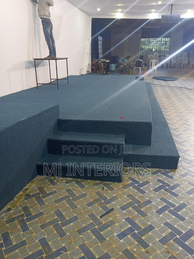 Modern Navy Blue Church Carpet Rolls Available Today