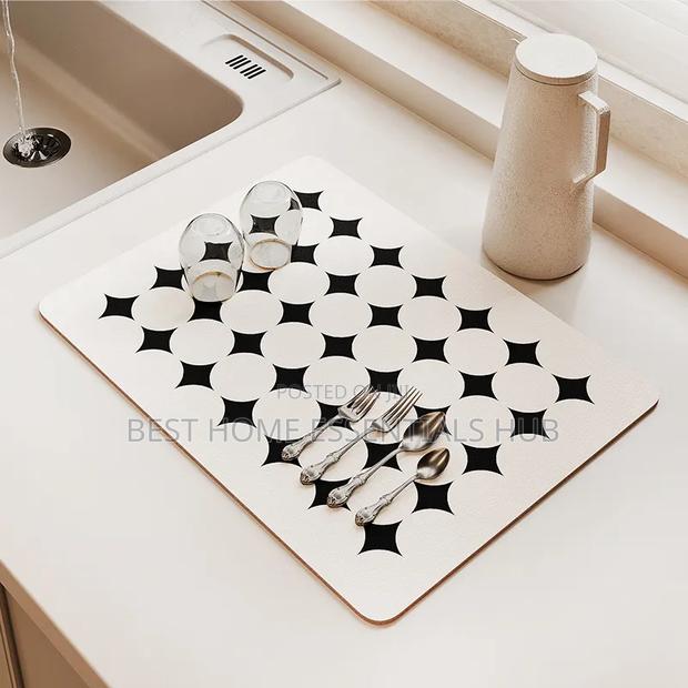 *Super Absorbent Nonslip Drain Dish Drying Mat -40*50 - thumbnail 2