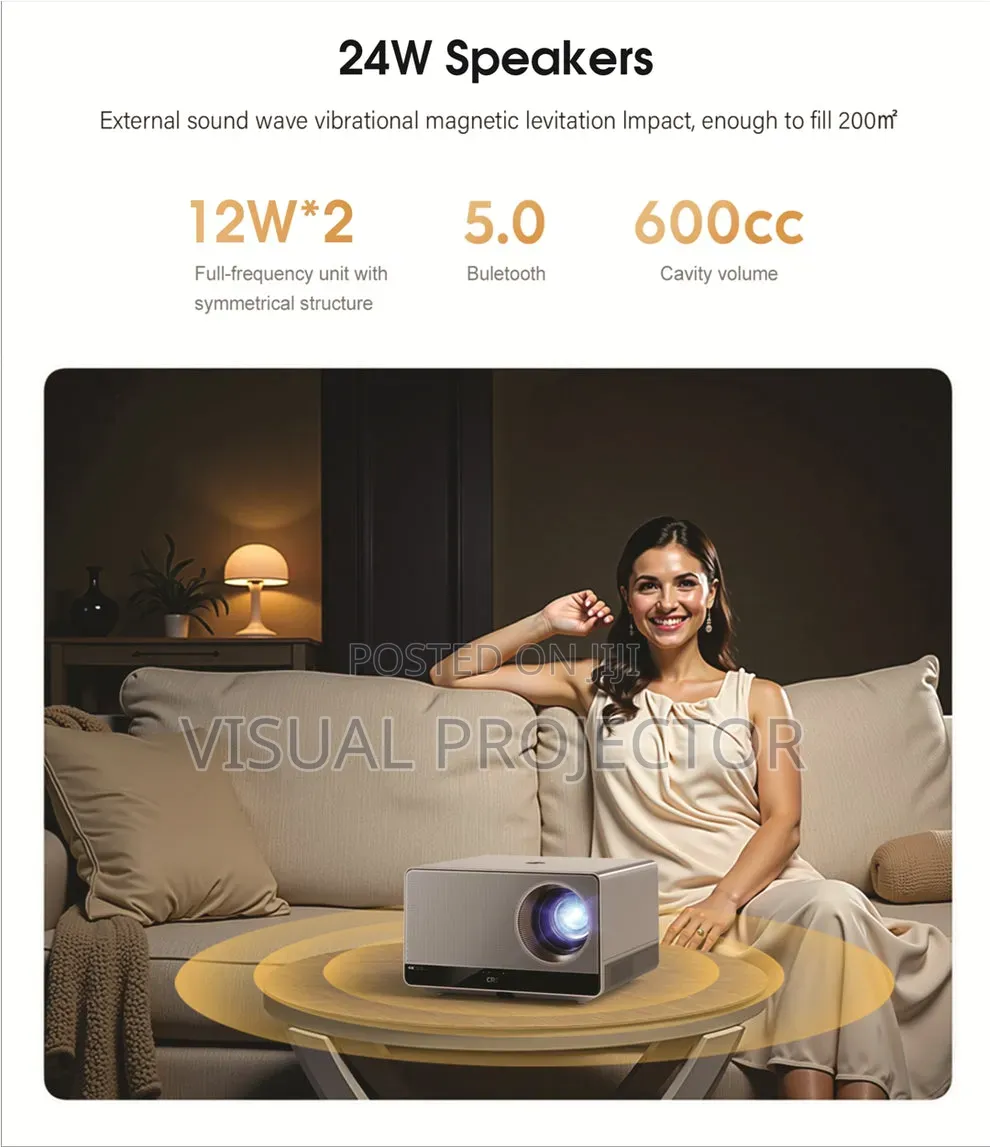 Borsso Atom 2.0, Native (3840*2160) Projector Google Tv
