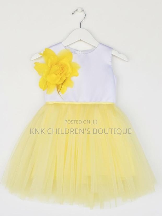 KNK Yellow Tulle Girls Dress