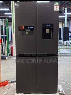 Ecomax 506l Dark Silver Four Door With Dispenser Refrigerator.
