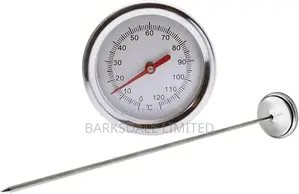 Bbq Thermometer 100cm Probe Meat Compost/Soil Stainless Steel Fast