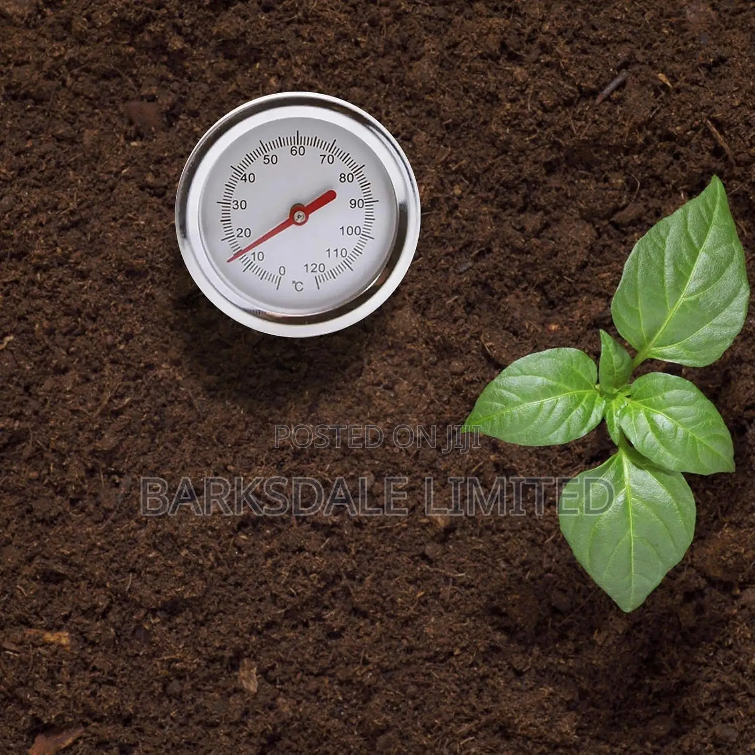 Bbq Thermometer 100cm Probe Meat Compost/Soil Stainless Steel Fast