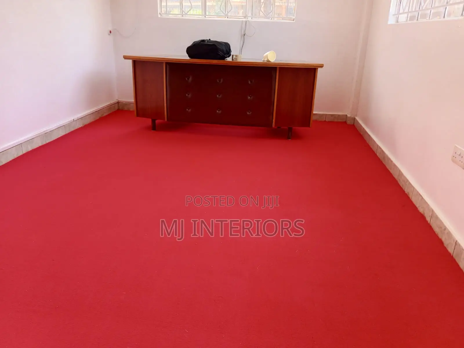 Luxury Red Office Carpet for Corporate Spaces