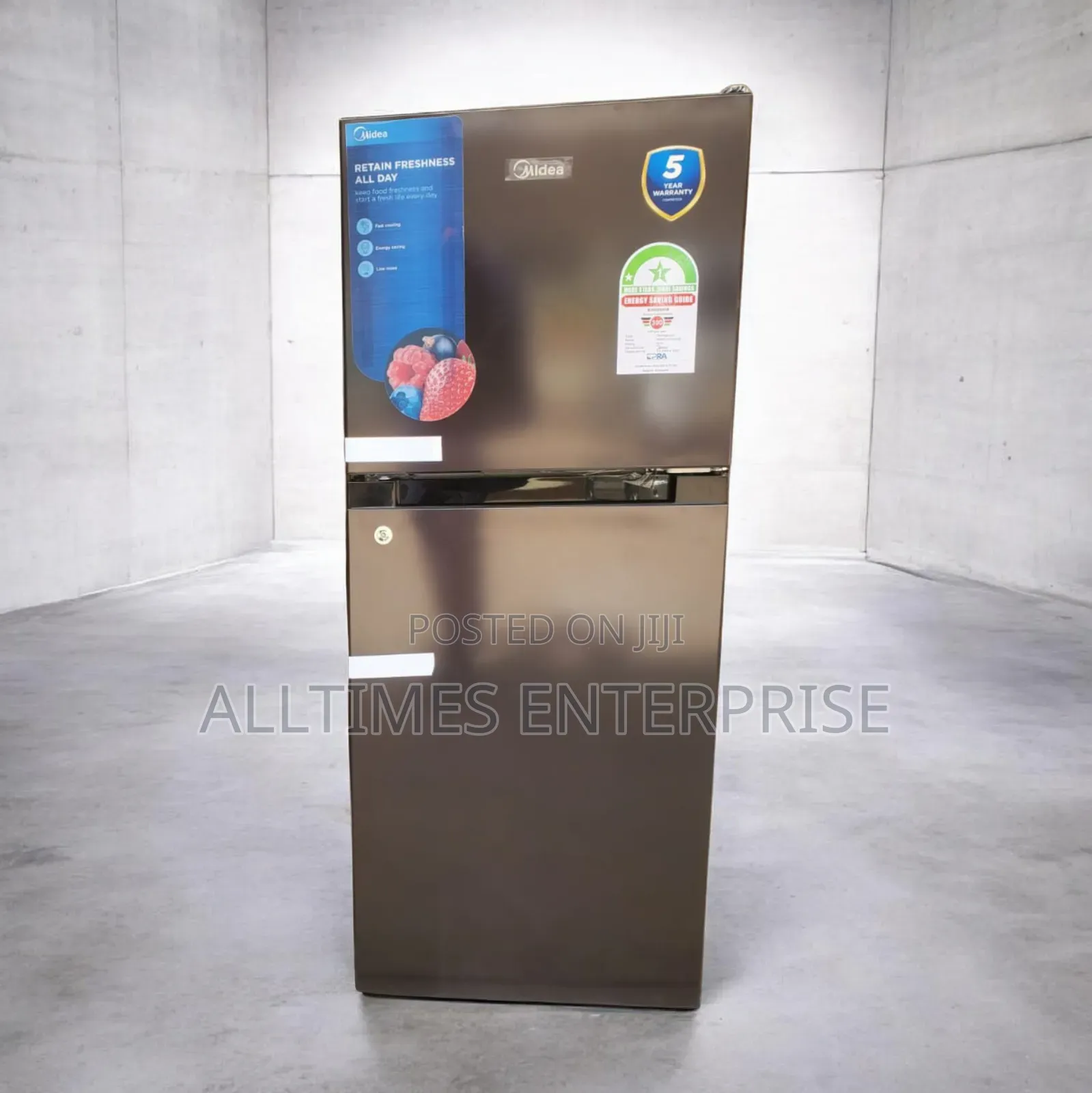 Midea 240 Liters Double Door Fridge