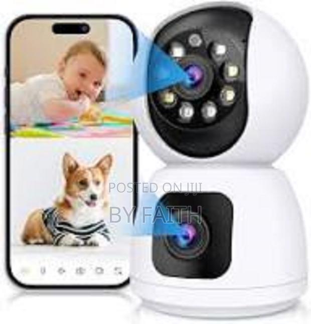 PTZ Wifi Camera Dual Lens - For Baby Monitor, Nanny Cam