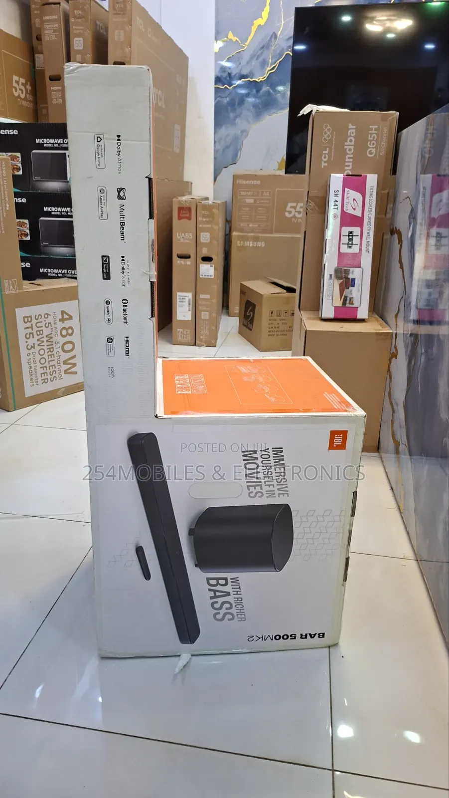JBL Bar 500mk2 750w 5.1‐Channel Dolby Atmos Soundbar System