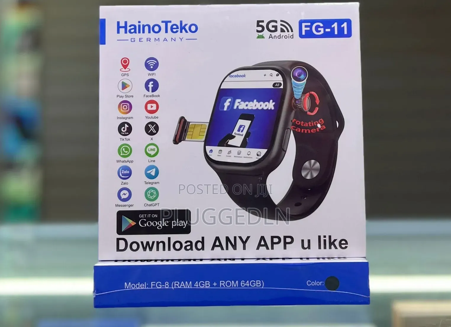 Hainoteko Fg-10 Smartwatch With Simcard Slot
