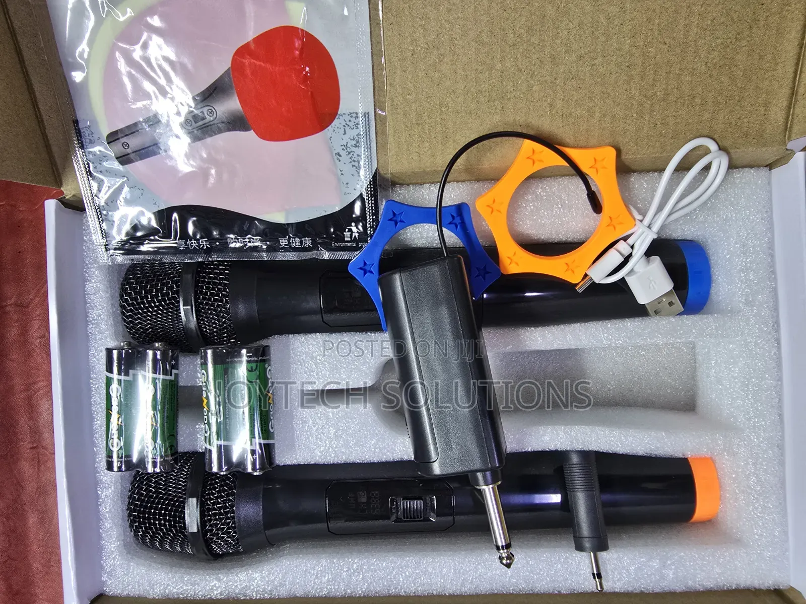Lt-125 Rechargeable Wireless Dual Microphones - Uhf Crystal Clear