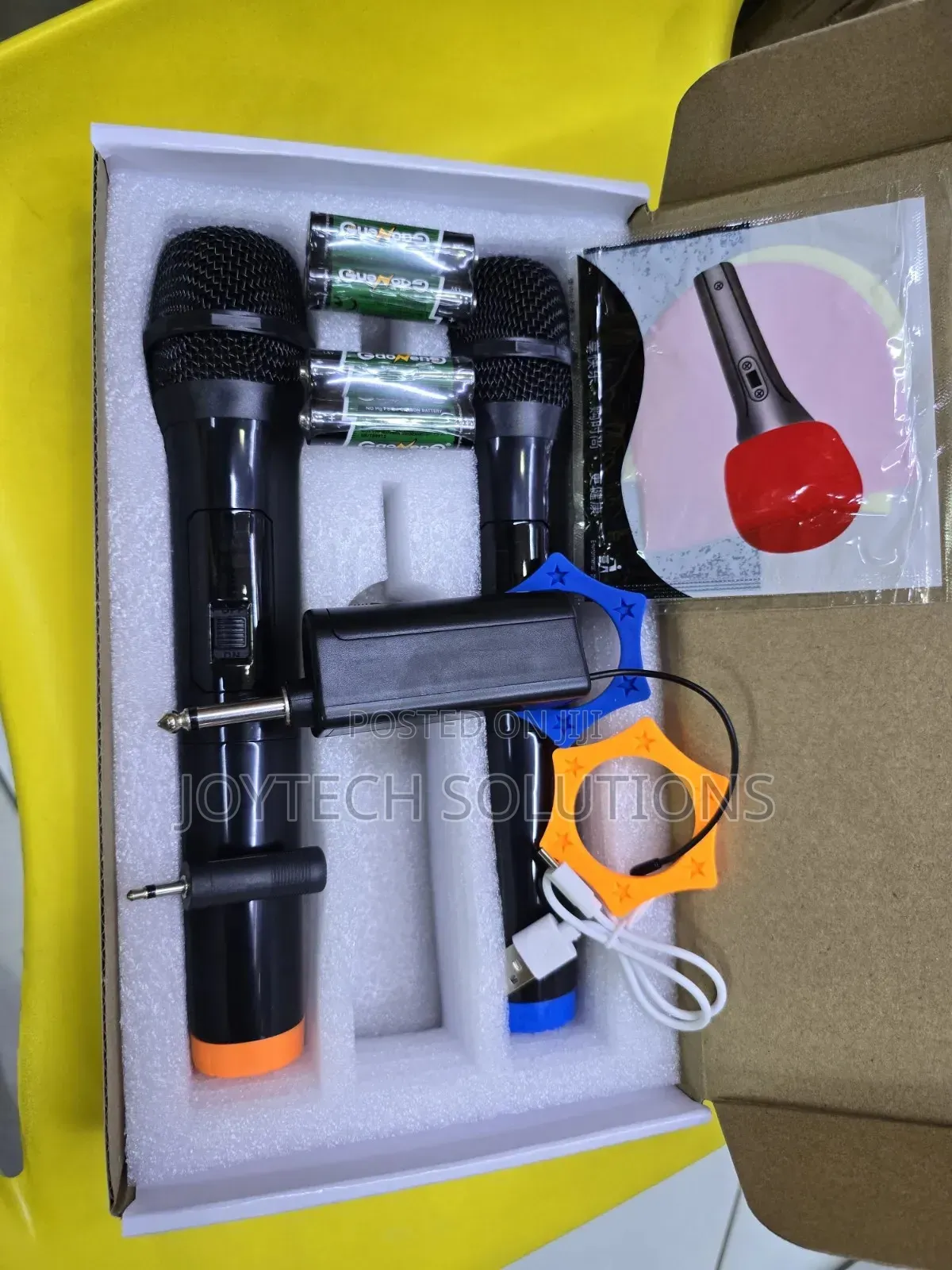 Dual Wireless Uhf Microphones Lt-125 (Rechargeable Receiver)