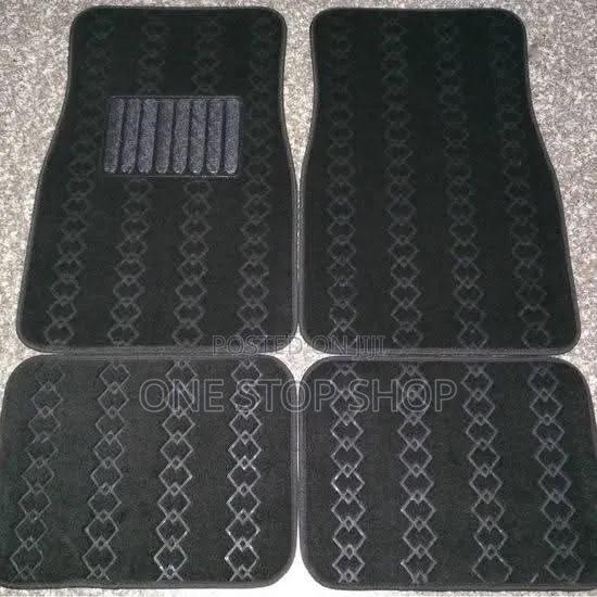 5pc Black Fabric Car Floor Carpet Liner Mats