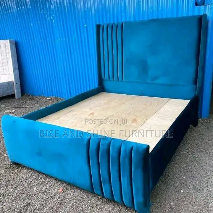 Modern Blue Chester Bed
