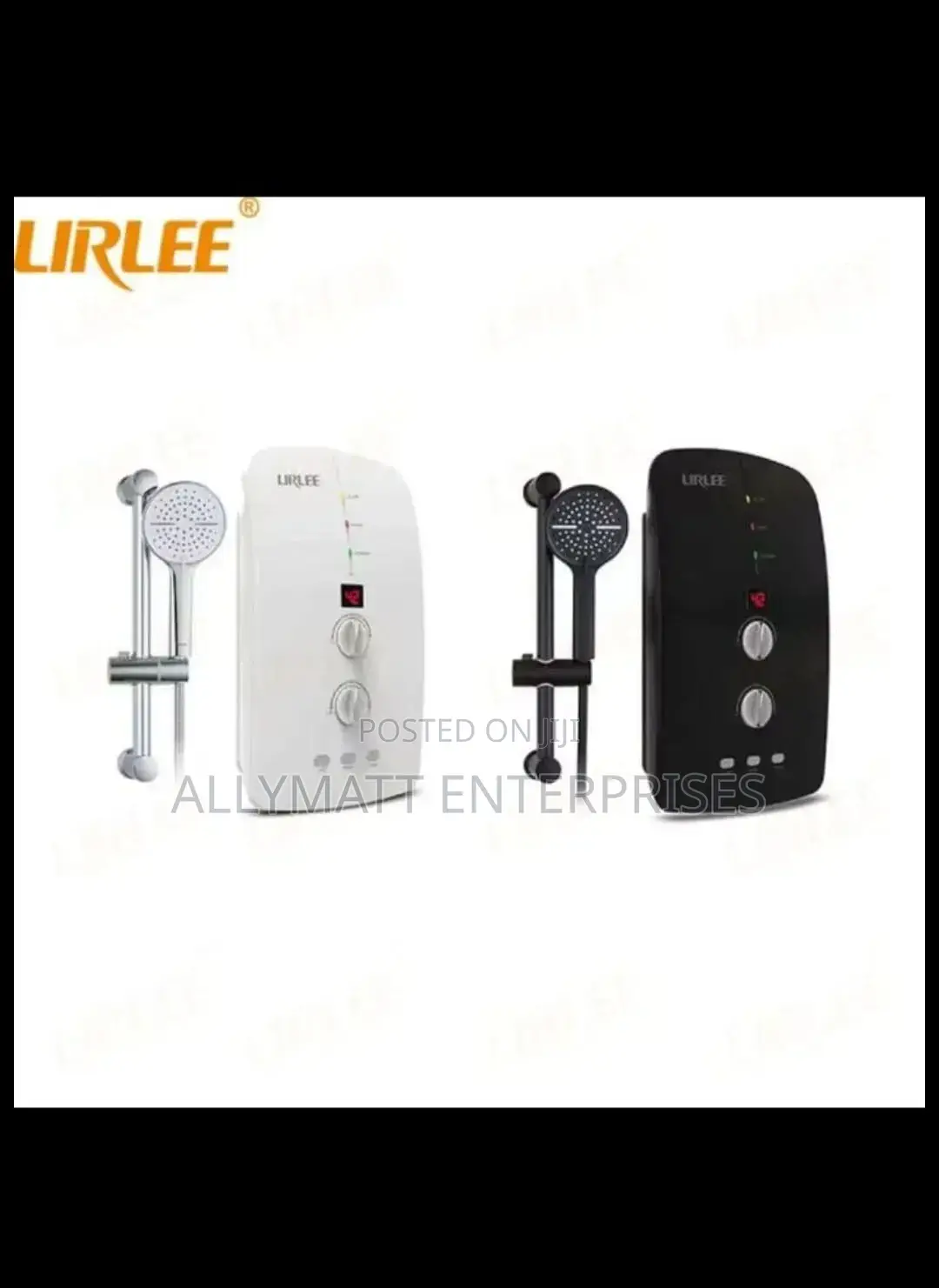 Black Instant Water Heater With Pump