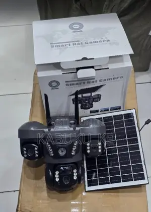 4g (Simcard) V380 Triple Lens Three Screens Camera Solar Powered CCTV