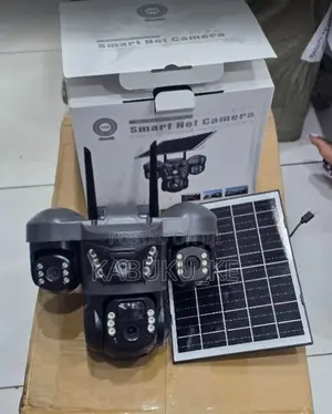 V380 Solar CCTV 3 Lens 1080p - No Wi-Fi Needed - Tripple Lens