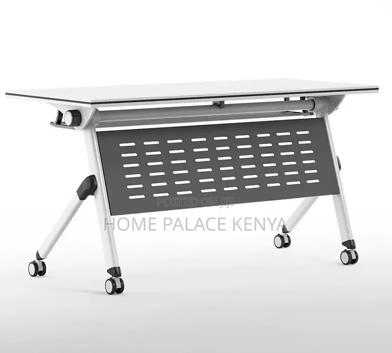 Home Study Desk: Movable Folding Splicing Table With Wheels