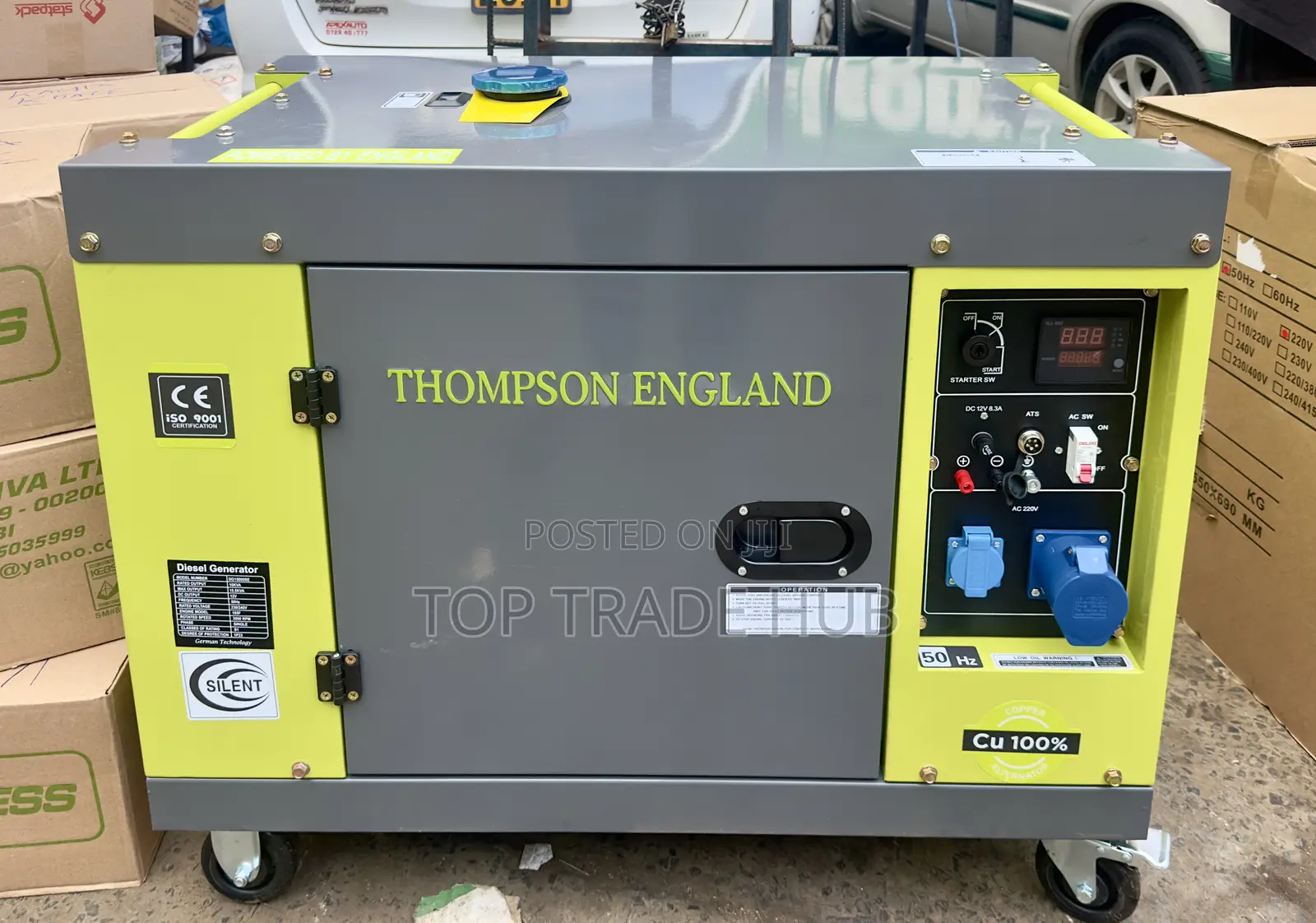 Thompson England Super Silent Diesel Generator 15kva Single Phase