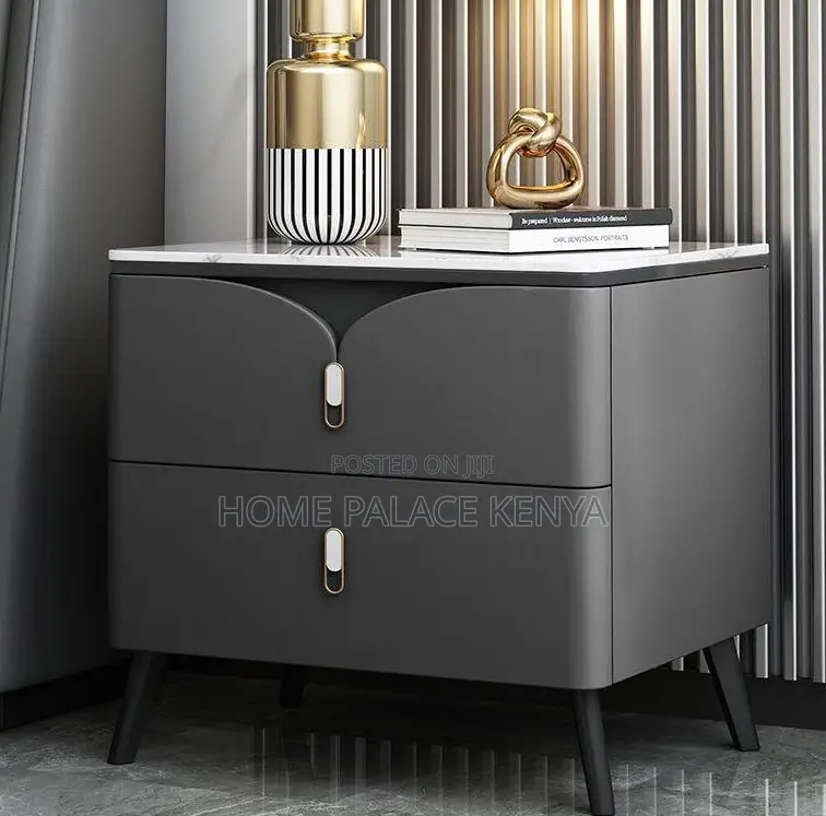 Bedside Stand: Wooden Bedside Table With 2 Drawers